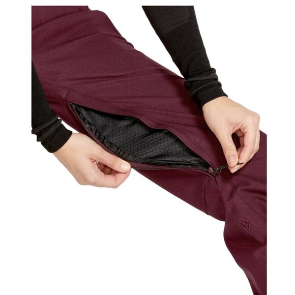 Volcom Burgundy Snow Ski Pant - Picture 2 of 8
